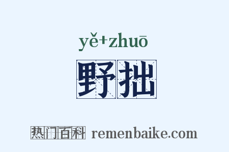 野拙是什么意思的图片